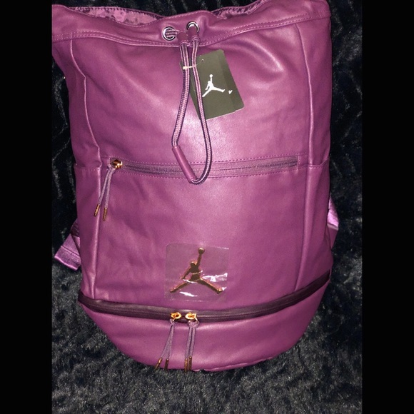 purple jordan backpack